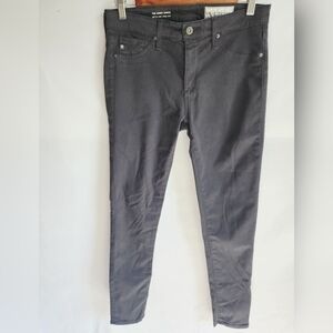 Anthropologie 27R Black Abbey Ankle Mid Rise Super Skinny Jean VGUC